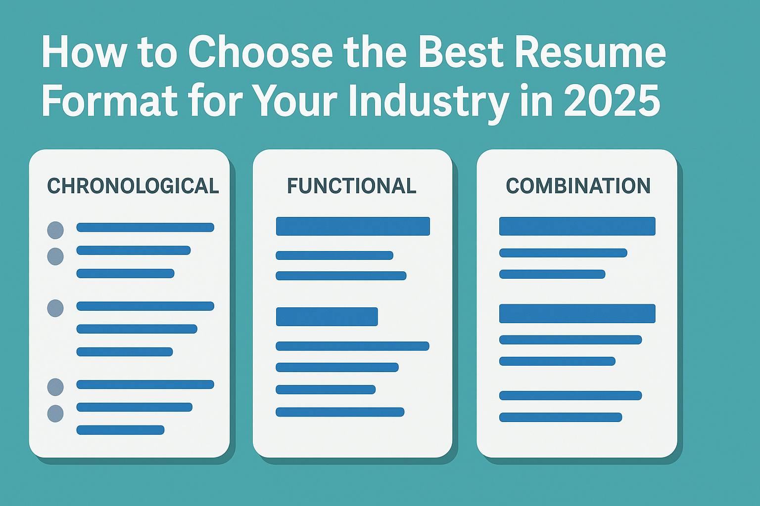 How to Choose the Best Resume Format for Your Industry in 2025
