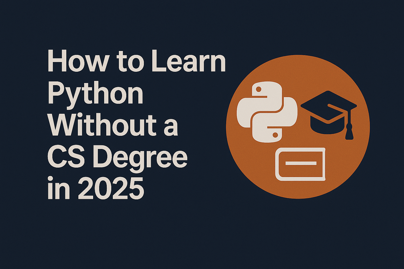 How to Learn Python Without a CS Degree in 2025