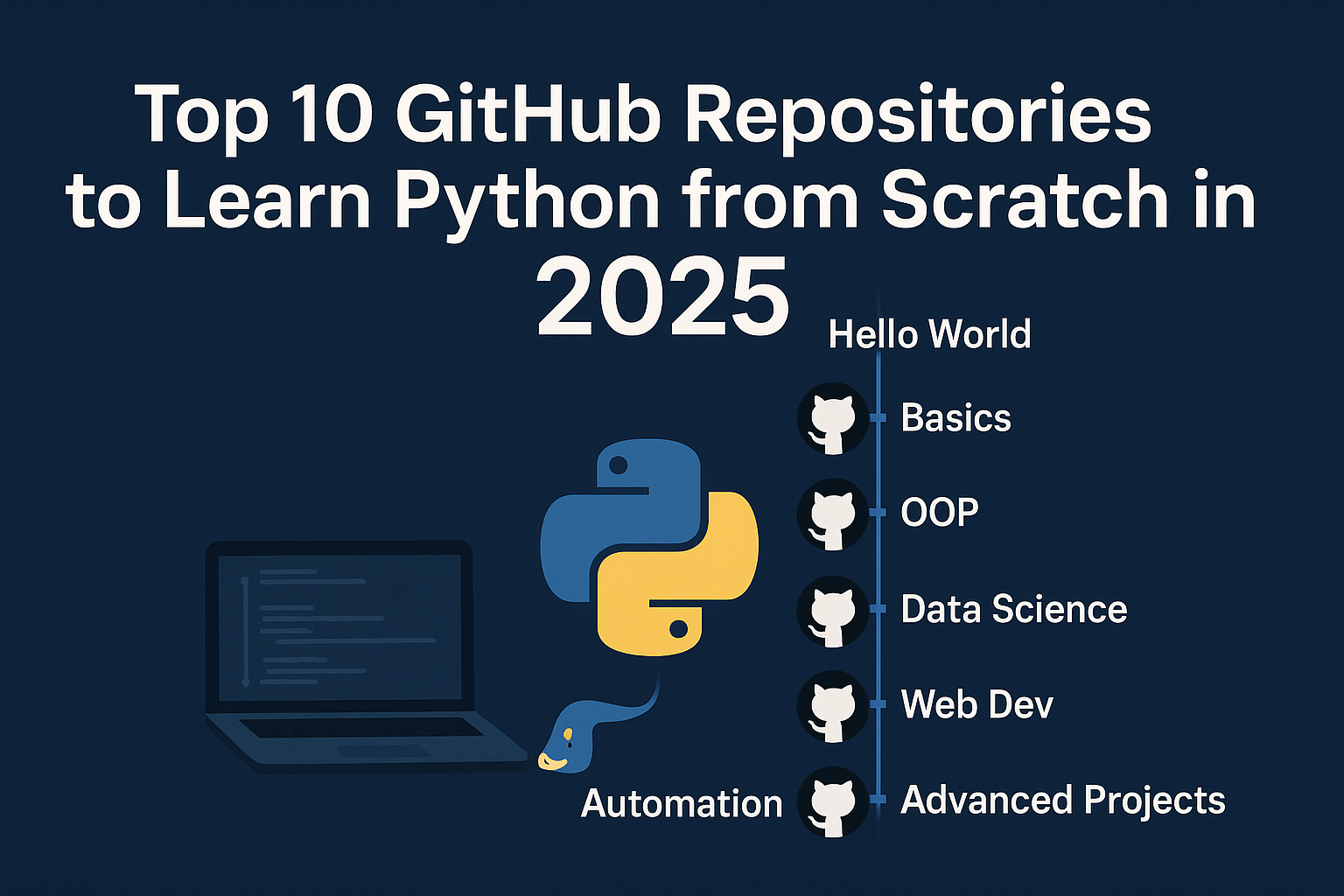Top 10 GitHub Repositories to Learn Python from Scratch in 2025